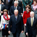 King Harald and Queen Sonja at St. Olaf College (Photo: Lise Åserud / Scanpix)